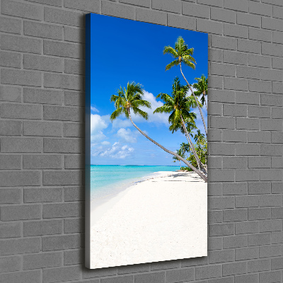 Quadro foto su tela verticale Spiaggia tropicale