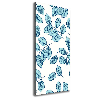 Quadro su tela canvas verticale Foglie