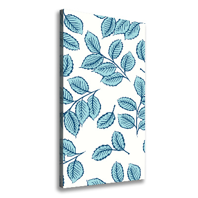 Quadro su tela canvas verticale Foglie