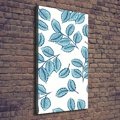 Quadro su tela canvas verticale Foglie
