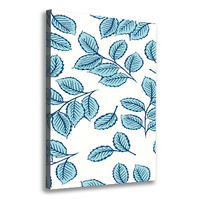 Quadro su tela canvas verticale Foglie