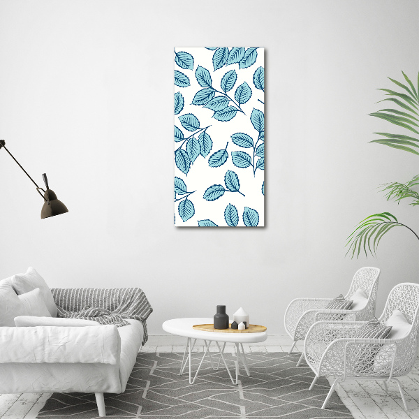 Quadro su tela canvas verticale Foglie
