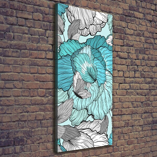 Quadro foto su tela verticale Motivo floreale