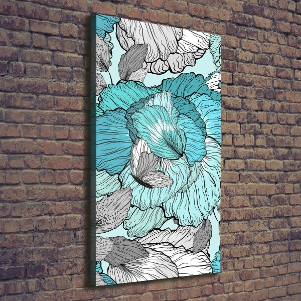 Quadro foto su tela verticale Motivo floreale