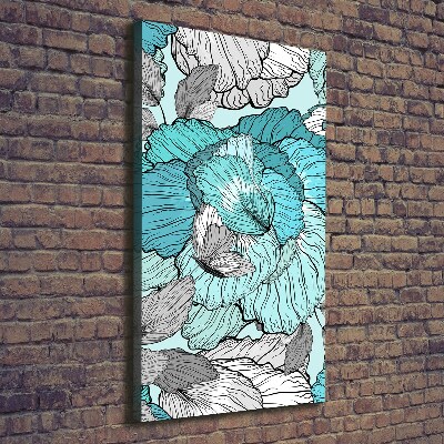 Quadro foto su tela verticale Motivo floreale