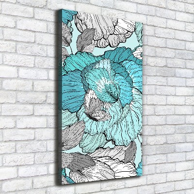 Quadro foto su tela verticale Motivo floreale