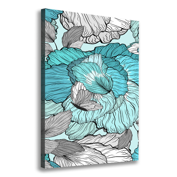 Quadro foto su tela verticale Motivo floreale