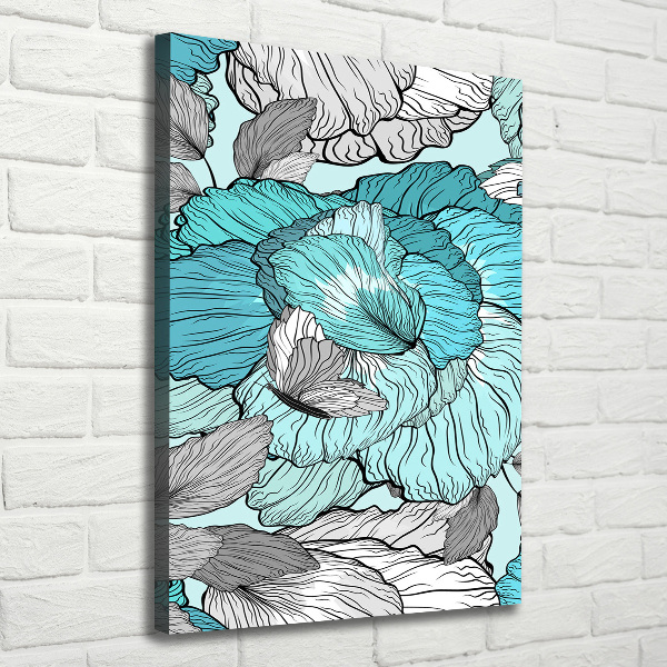 Quadro foto su tela verticale Motivo floreale