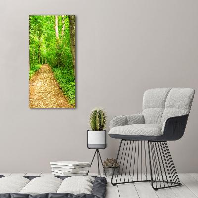 Quadro su tela canvas verticale Sentiero nella foresta