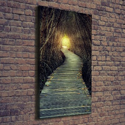 Stampa quadro su tela verticale Sentiero nella foresta