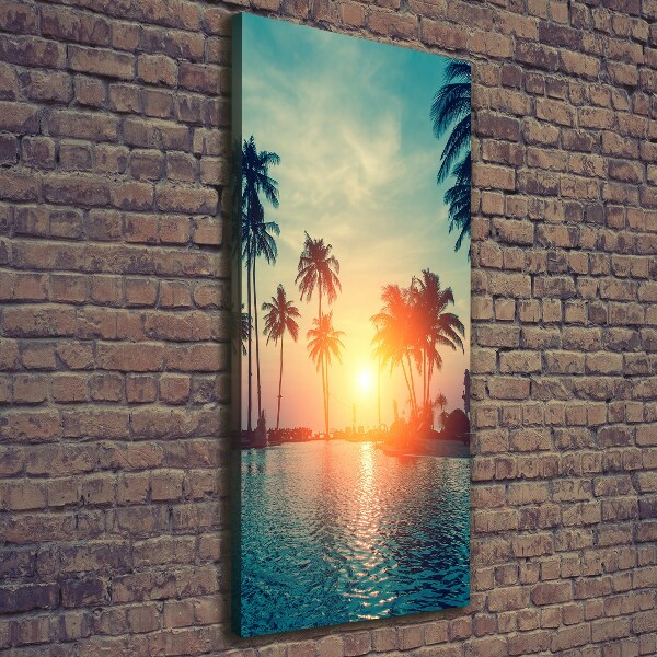 Quadro su tela canvas verticale Spiaggia tropicale