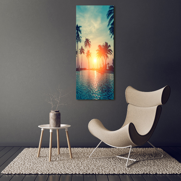 Quadro su tela canvas verticale Spiaggia tropicale