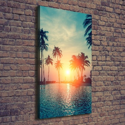 Quadro su tela canvas verticale Spiaggia tropicale
