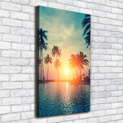Quadro su tela canvas verticale Spiaggia tropicale