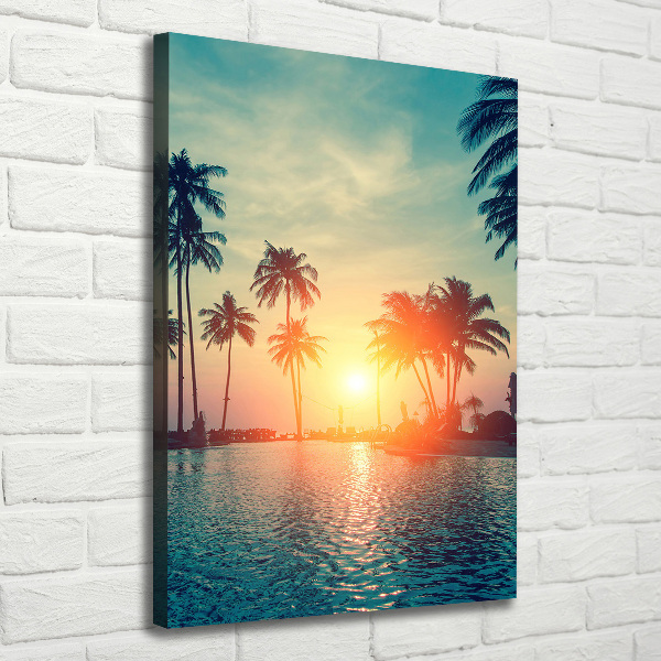 Quadro su tela canvas verticale Spiaggia tropicale