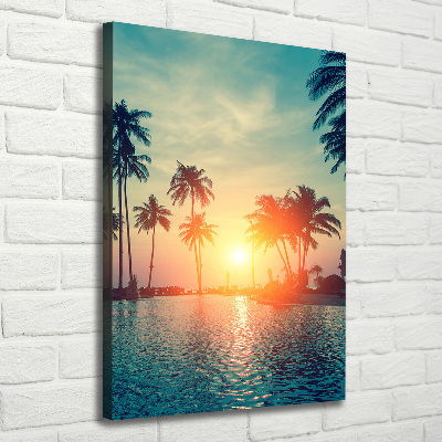 Quadro su tela canvas verticale Spiaggia tropicale