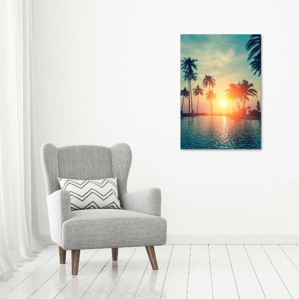 Quadro su tela canvas verticale Spiaggia tropicale