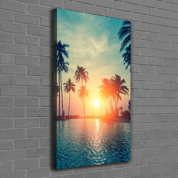 Quadro su tela canvas verticale Spiaggia tropicale