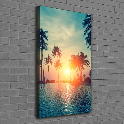 Quadro su tela canvas verticale Spiaggia tropicale