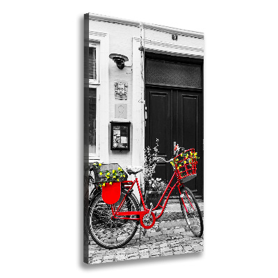 Quadro su tela canvas verticale Bicicletta da città