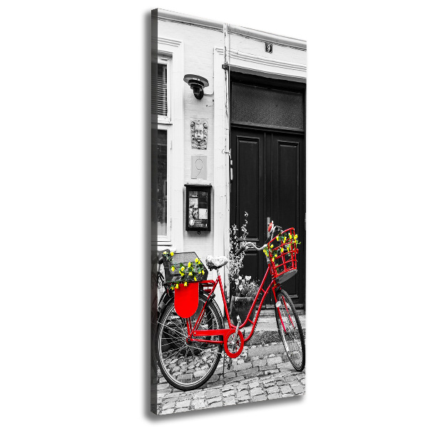 Quadro su tela canvas verticale Bicicletta da città