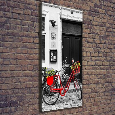 Quadro su tela canvas verticale Bicicletta da città
