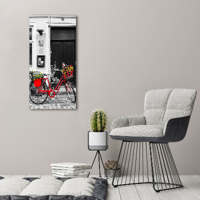 Quadro su tela canvas verticale Bicicletta da città