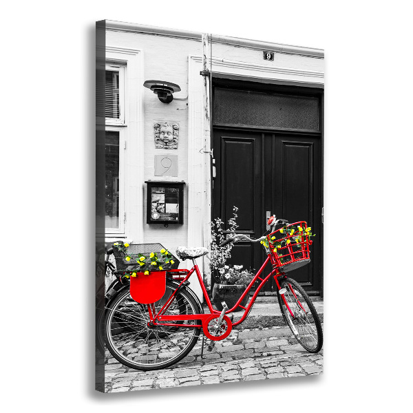 Quadro su tela canvas verticale Bicicletta da città