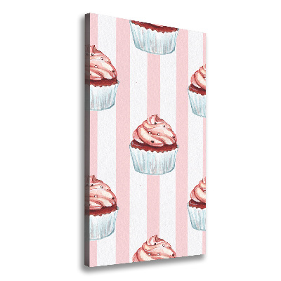 Stampa quadro su tela verticale Cupcakes