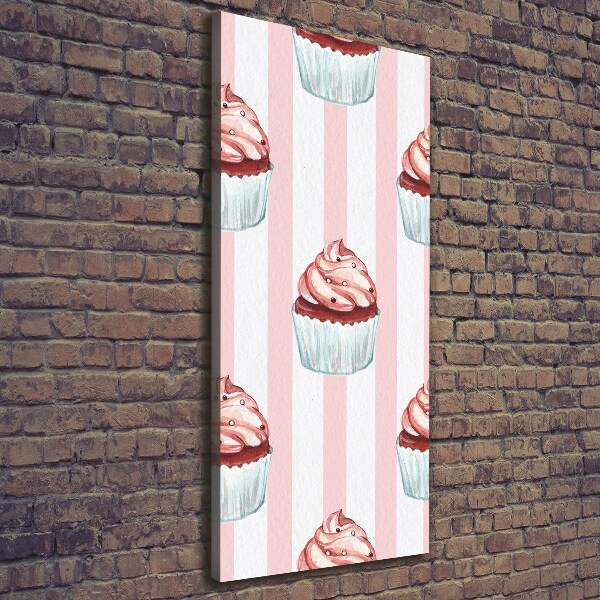 Stampa quadro su tela verticale Cupcakes