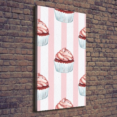 Stampa quadro su tela verticale Cupcakes
