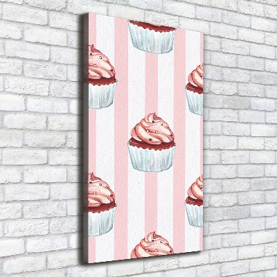 Stampa quadro su tela verticale Cupcakes