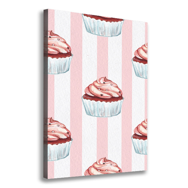 Stampa quadro su tela verticale Cupcakes