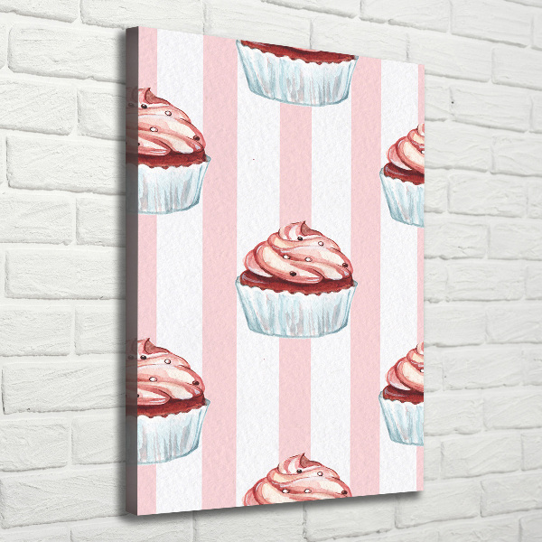 Stampa quadro su tela verticale Cupcakes