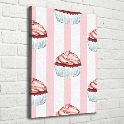 Stampa quadro su tela verticale Cupcakes