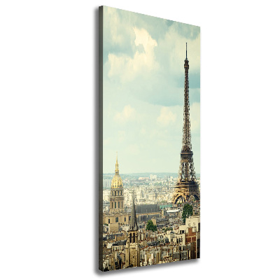 Quadro foto su tela verticale Torre Eiffel Parigi