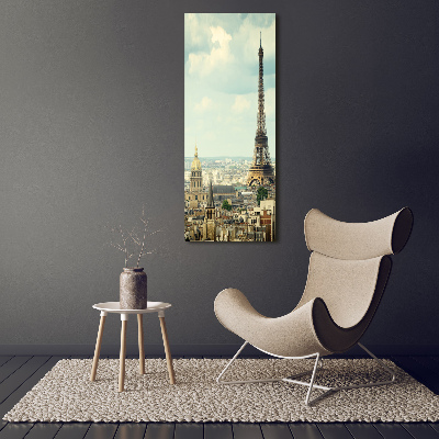 Quadro foto su tela verticale Torre Eiffel Parigi