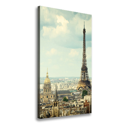 Quadro foto su tela verticale Torre Eiffel Parigi