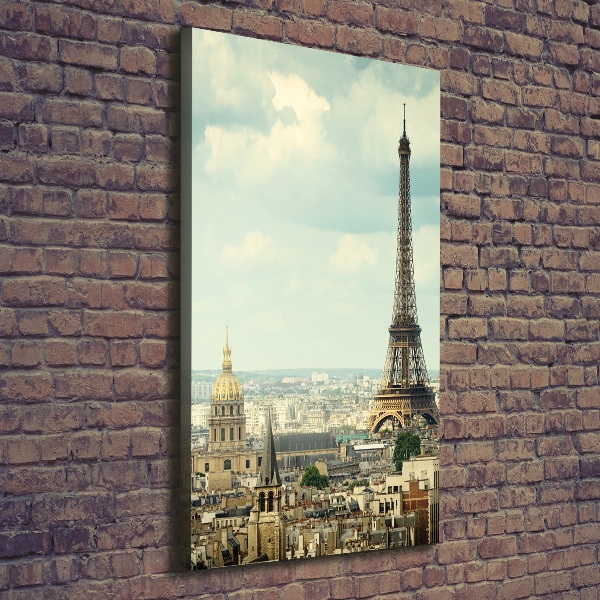 Quadro foto su tela verticale Torre Eiffel Parigi