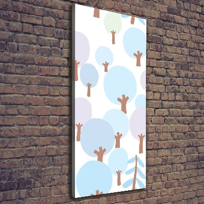 Quadro foto su tela verticale Alberi