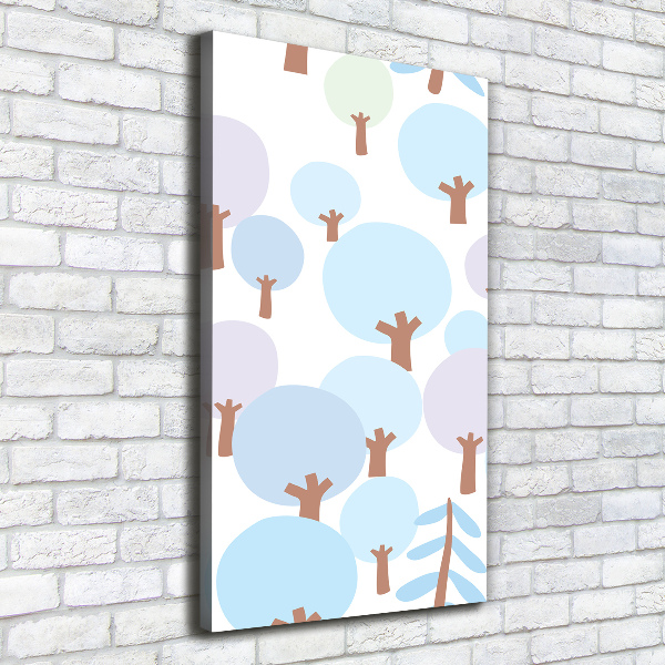 Quadro foto su tela verticale Alberi