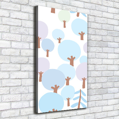 Quadro foto su tela verticale Alberi