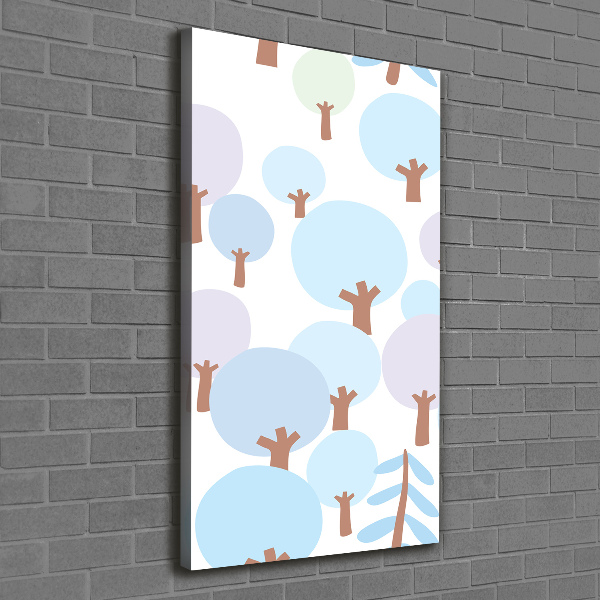 Quadro foto su tela verticale Alberi