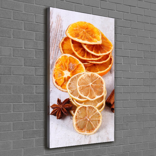 Quadro su tela canvas verticale Il profumo del Natale