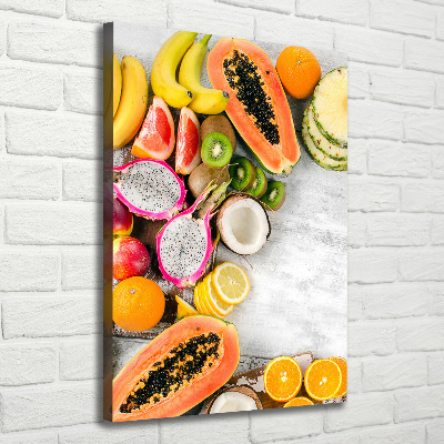 Quadro foto su tela verticale Frutta