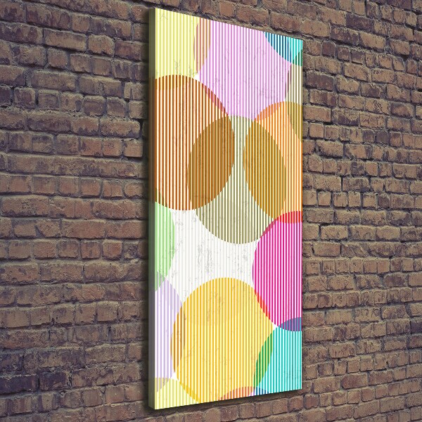 Stampa quadro su tela verticale Cerchi colorati