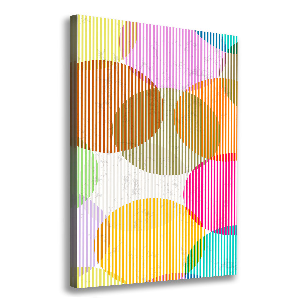 Stampa quadro su tela verticale Cerchi colorati