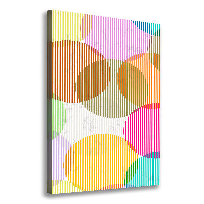 Stampa quadro su tela verticale Cerchi colorati