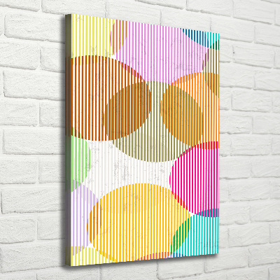 Stampa quadro su tela verticale Cerchi colorati