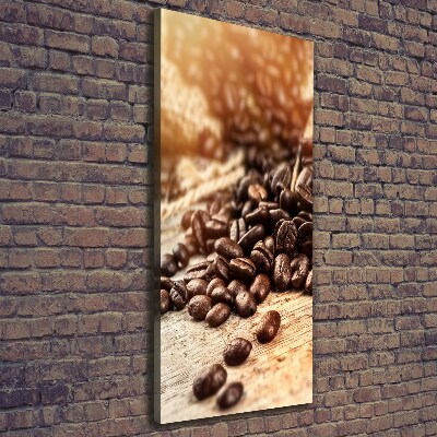 Quadro su tela canvas verticale Chicchi di caffè